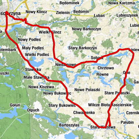 Karczma Viking - Kościół pw. Świętego Mikołaja - Kościół pw. Świętej Barbary - Kościół pw. Zmartwychwstania Pańskiego