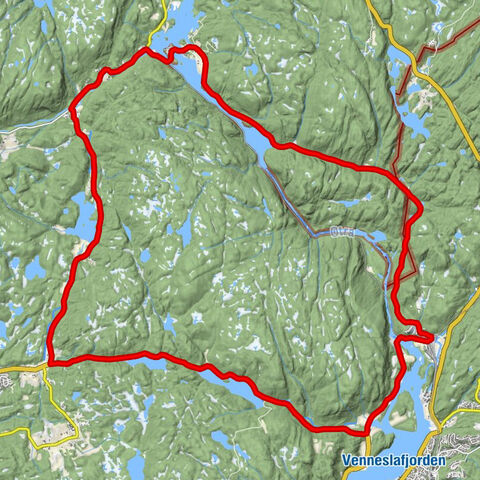 Røyknes - Skisland - Drivenesmoen - Samkom