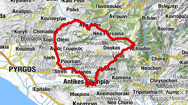 Αρχαία Ολυμπία - Άγιος Δημήτριος - Προφήτης Ηλίας - Άγιοι Θεόδωροι