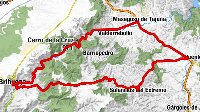 Brihuega - Malacuera - Olmeda del Extremo - Solanillos del Extremo