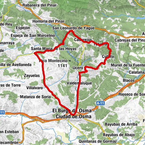 El Burgo de Osma - Ciudad de Osma - Refugio Pinos Altos - Ermita de Nuestra Señora de las Angustias - Iglesia de la Purísima Concepción