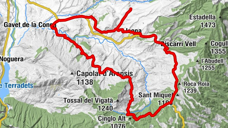 la Collada - Conques - Mare de Déu del Prat - Santa Margarida