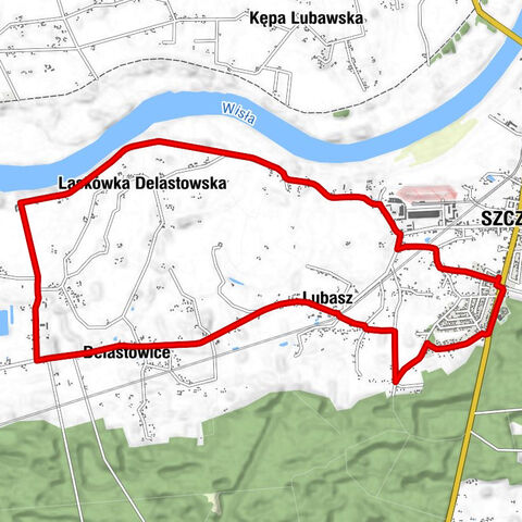 Szczucin - Rędzina - Laskówka Delastowska - Delastowice