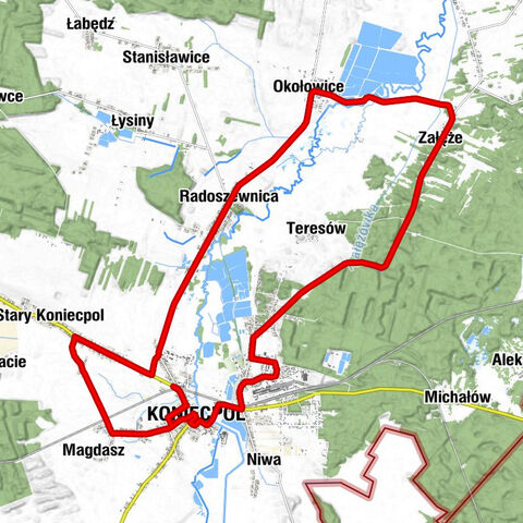 Kaplica cmentarna - Koniecpol - Komora - Kozubiec