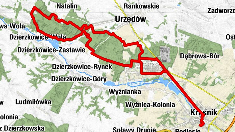 Góry - Kraśnik - Zarzecze Drugie - Podlesie