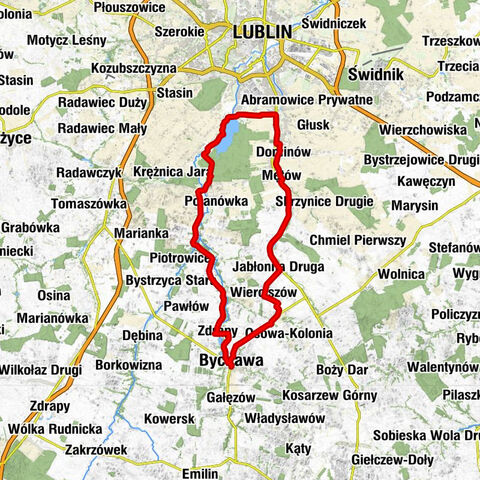 Bychawa - Kaplica cmentarna - Ptasia Góra - Kościół pw. Wszystkich Świętych w Bychawce