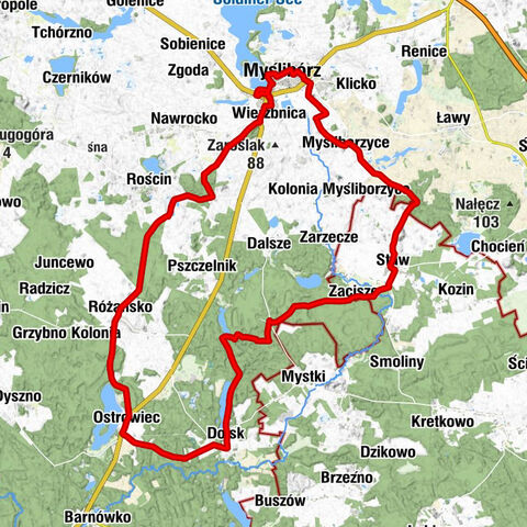 Kościół pw. Świętego Jana Chrzciciela w Myśliborzu - Kościół pw. Matki Bożej Częstochowskiej - Kościół pw. Najświętszego Serca Pana Jezusa - Myślibórz