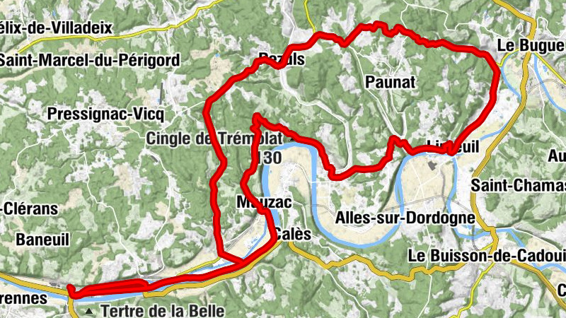 Saint-Sulpice - Église Saint-Martin - Église Saint-Nicolas - Cingle de Trémolat