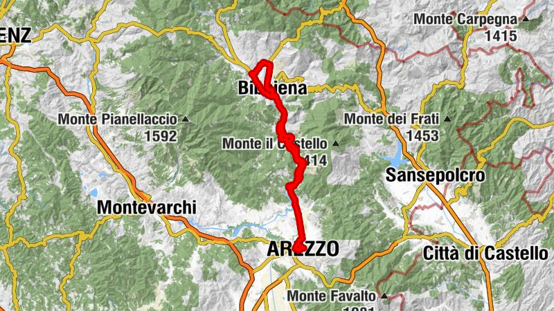 Stazione Fs Arezzo Casello 1 - Chiesa di San Martino - Oratorio di San Francesco - Arezzo