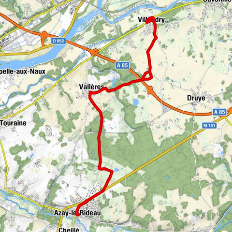 Villandry - La Maison Rouge - Église paroissiale Saint-Étienne - Le Bourg