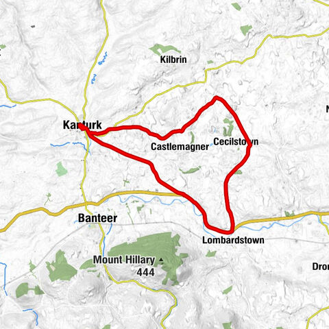 Kanturk - Bannagh Cross Roads - Roskeen Bridge - Holy’s Cross Roads