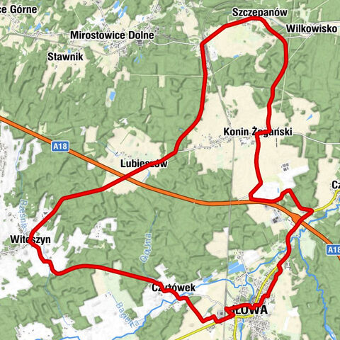 Iłowa - Konin Żagański - Szczepanów - Kościół pw. Świętego Stanisława Kostki