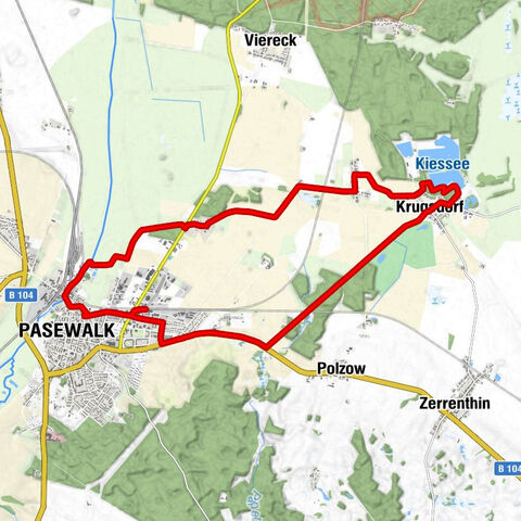 Pasewalk Ost - Pasewalk - Friedenstraße - Dorfkirche Krugsdorf