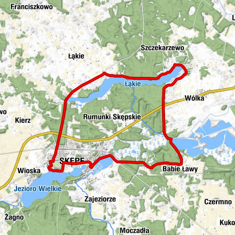 Dobrawa - Skępe - Babie Ławy - Osiedle Leśne
