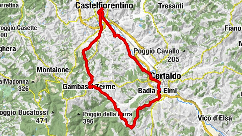 Castelfiorentino - Il Poggetto - Fattoria di Santo Pietro - Chiesa di Cristo Re