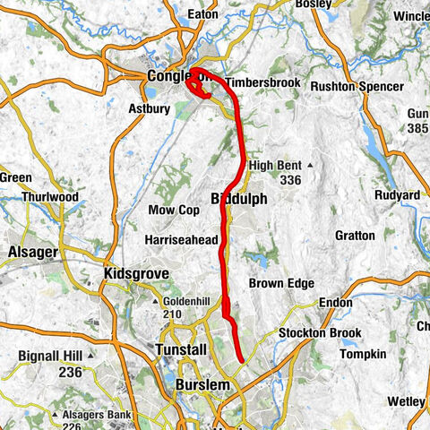 Congleton - Biddulph - Newcastle-under-Lyme