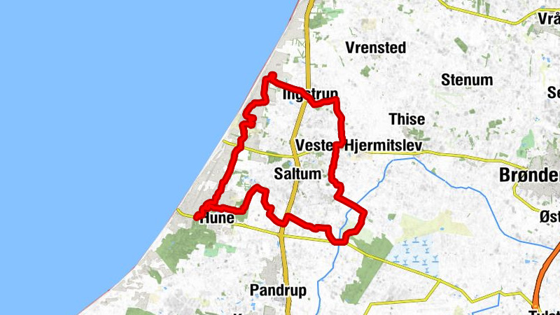 Tornmark - Ribergårde - Ingstrup - Grønhøj