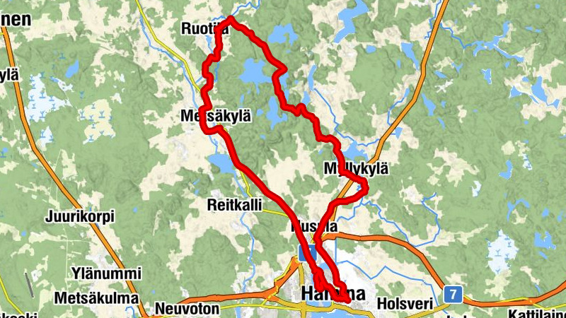 Saviniemi - Hamina - Metsäkylä - Haminan vapaaseurakunta