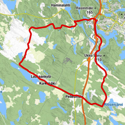 Kuopio - Laukaankylä - Kurkimäki - Pitkälahti