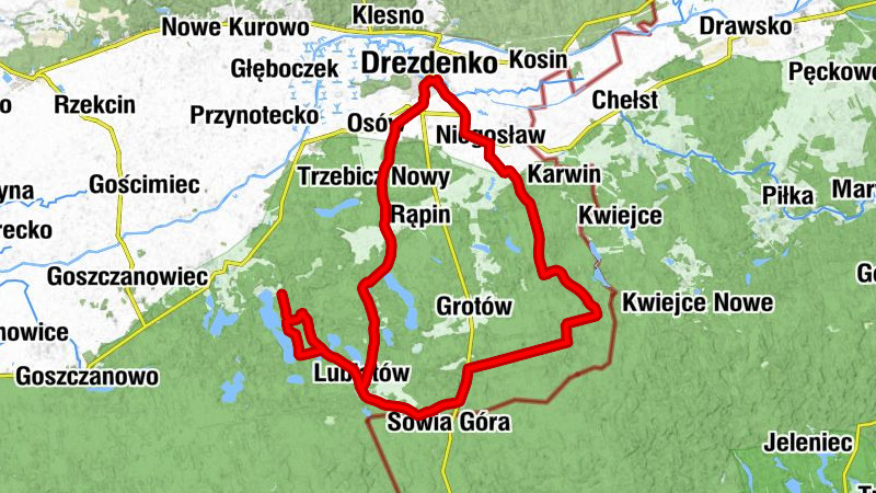 powiat strzelecko-drezdenecki - Drezdenko - Kościół pw. św. Józefa w Lubiatowie - Biały Kamień