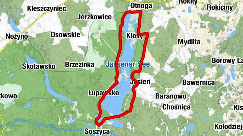 Łupawsko - Jasień - Chojnowo - Kłosy