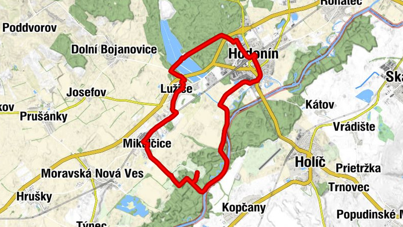 Hodonín - Svatý Vavřinec - sv. Cyril a Metoděj - Mikulčice