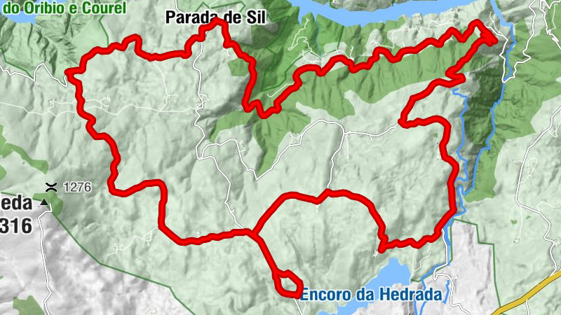 Parada de Sil - Igrexa de Santa María de Caxide - Igrexa de San Martiño de Sacardebois - Igrexa de Santa Mariña de Parada de Sil