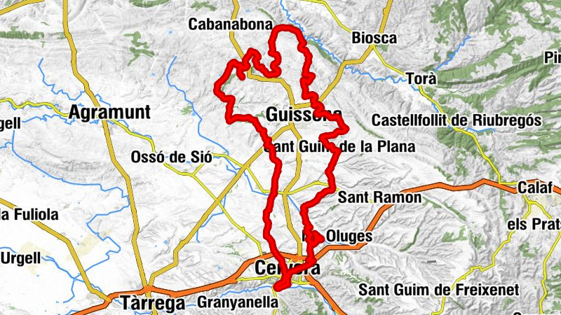 Cervera - Tossal Rull - Tossal del Batista - Tossal de Miralles
