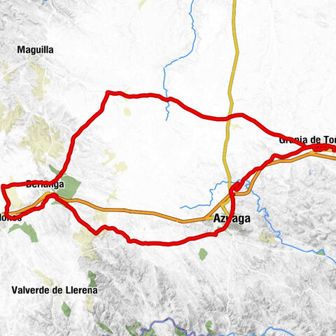 Granja de Torrehermosa - Berlanga - Ahillones - Azuaga