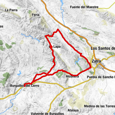 Burguillos del Cerro - Alconera - Zafra - Buen Suceso