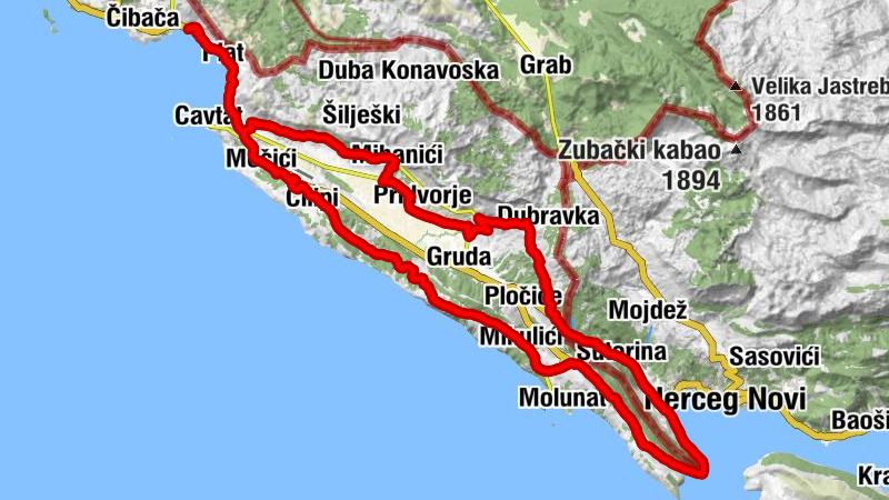 Mlini - Zavrelje - Zupcica - Zupaho