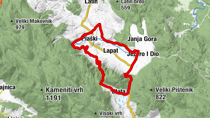 Staro Selo - Bunčići - Grbice - Vukelići