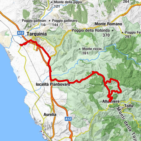 Tarquinia - I Granai della Farnesiana - Monte delle Grazie - Santuario Madonna della Grazie