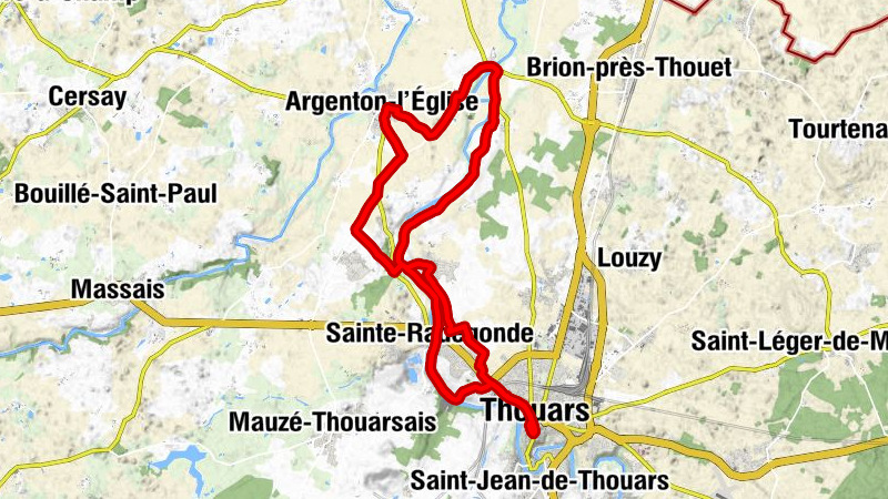Argenton-l'Église - Pompois - Thouars - Église Saint-Hilaire