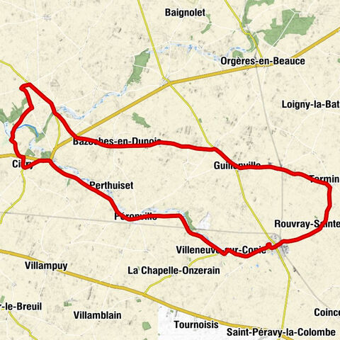 La Grosse Pierre - Église Saint-André - Église Saint-Pierre - Patay