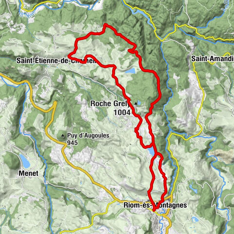 Riom-ès-Montagnes - Grange des Côtes - Le Mazou - Le Fourchou