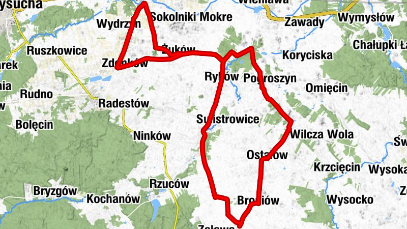 Cukrówka - Smagów - Goworek - Niska Jabłonica