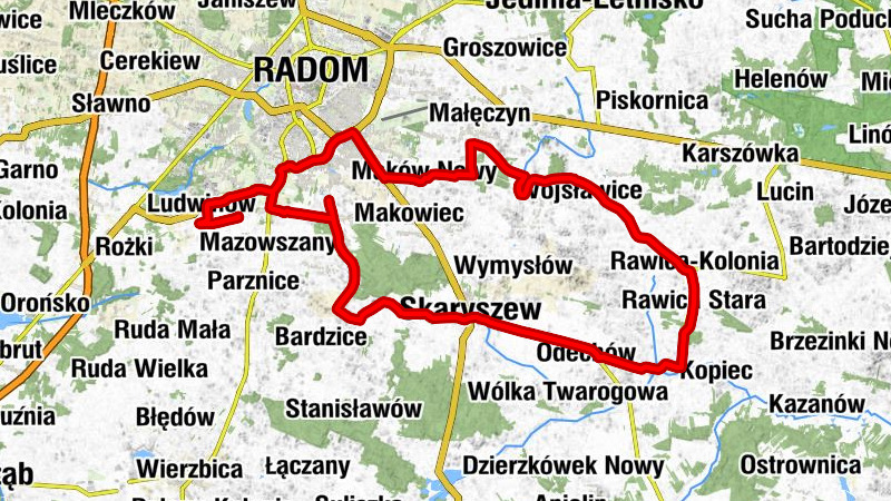 Pelagów - górka saneczkowa - Kościół pw. Świętego Jakuba Apostoła - Kaplica wotywna