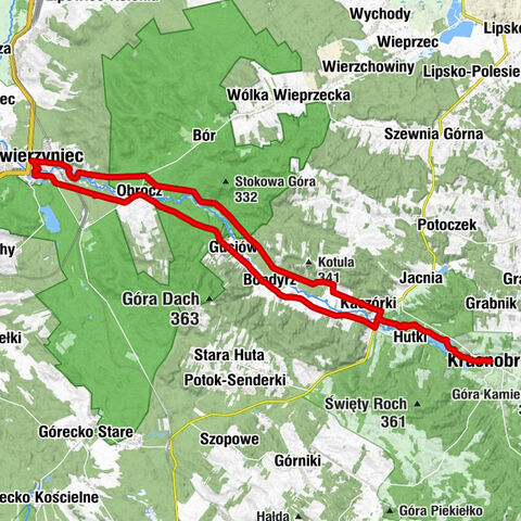 Krasnobród - Kościół pw. Świętych Apostołów Piotra i Pawła w Kaczórkach - Zarzeka - Zwierzyniec