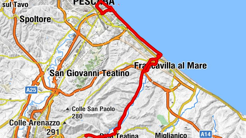 Chieti - La Crusca - Francavilla al Mare - Pescara