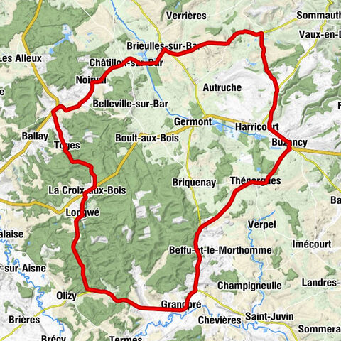 Brieulles-sur-Bar - Église Saint-Côme et Saint-Damien - Église Saint-Médard - Église Saint-Germain