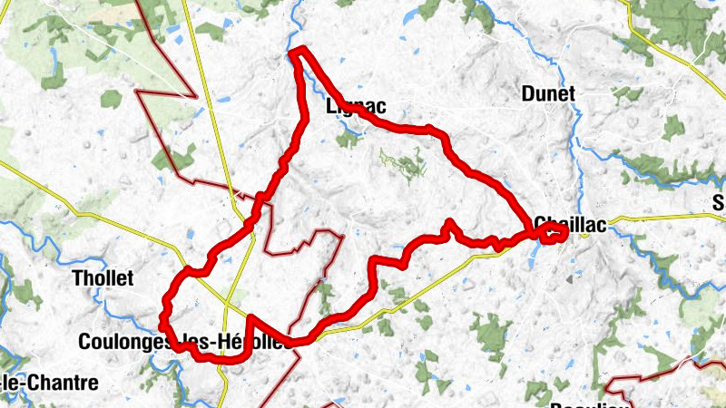 Chaillac - Le Colombier - Le Petit Milloux - Milloux