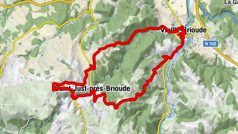 Vieille-Brioude - La Pruneyre - Vazeilles - Église Saint-Just