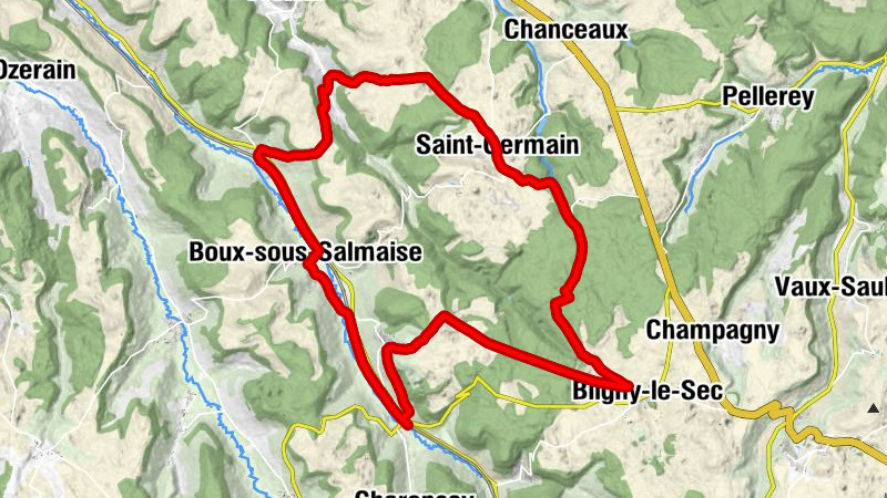 Verrey-sous-Salmaise - Salmaise - Bligny-le-Sec - Chapelle Saint-Blaise