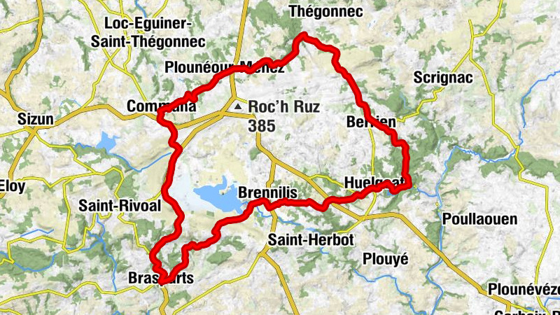 Brasparts - Benvern - Chapelle Sainte-Barbe - Abbatiale Notre-Dame du Relec