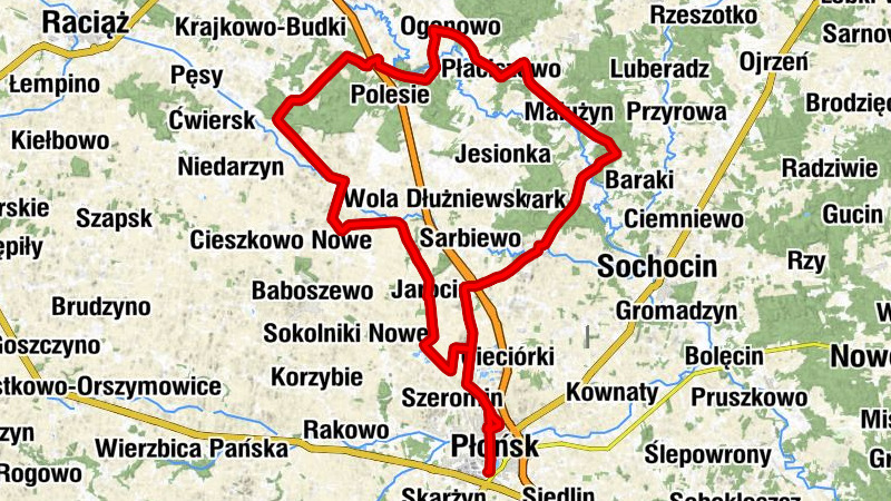Płońsk - Szymaki - Smardzewo