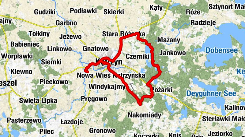 Nowy Młyn - Smokowo - Biedaszki - Kętrzyn
