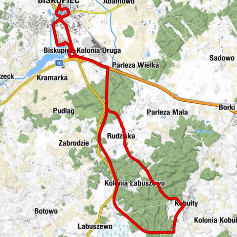 Biskupiec - Kościół pw. Świętego Jana Chrzciciela - Kaplica domowa - Kościół pw. Błogosławionej Karoliny Kózkówny