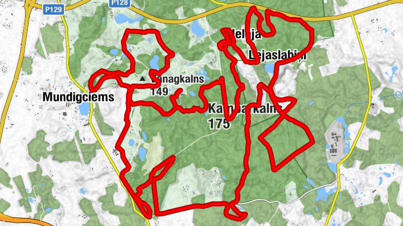 Lībagu pagasts - Mundigciems - Linejciems - Kamparkalns