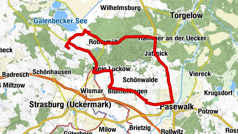 Gehren - Dorfkirche Heinrichswalde - Dorfkirche zu Jatznick - Kirche zu Belling